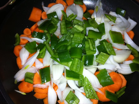 Verduras para fritada