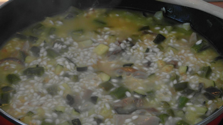 Cocción del risotto